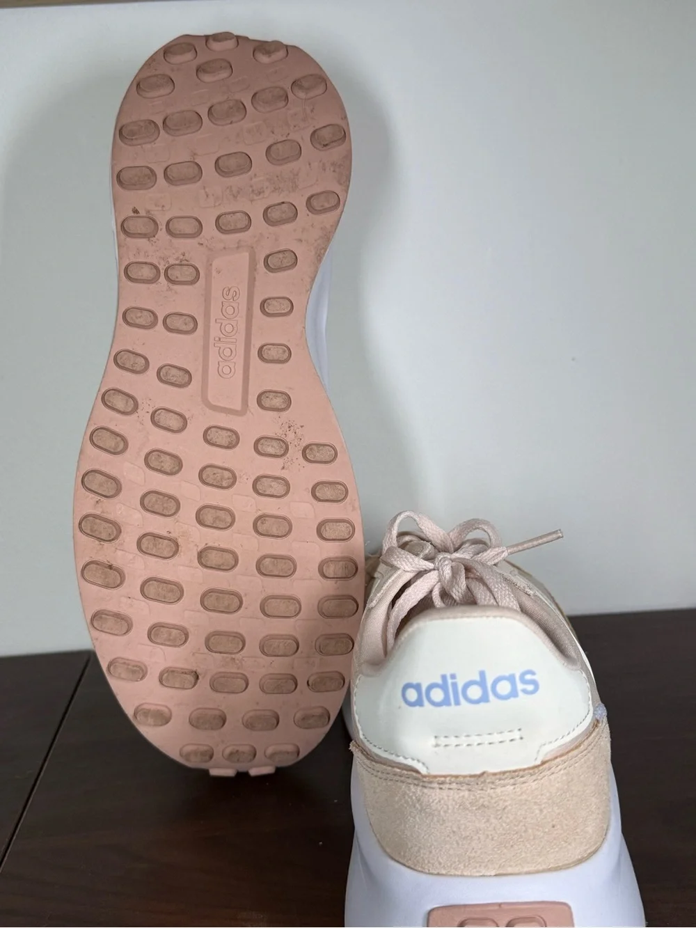 adidas Women's Run 70s Light Pink and Cream Runner Sneakers size 10